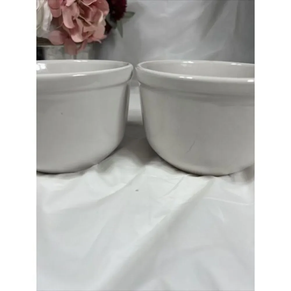 Vintage Quaker Oatmeal Bowl Cereal 90s White Warms You Heart And Soul‎ Set Of 2